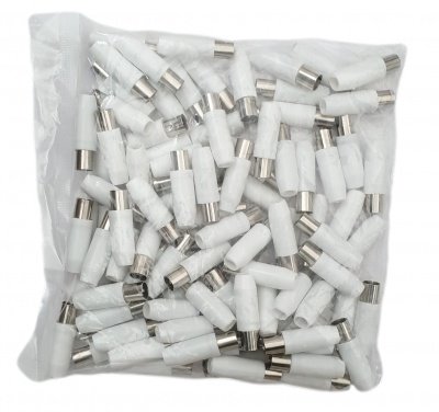 100 PEZZI CONNETTORE TV MASCHIO 75 OHM