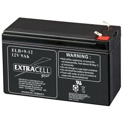 BATTERIA 12V 10AH ERMETICA RICARICABILE AL PIOMBO EXTRACELL