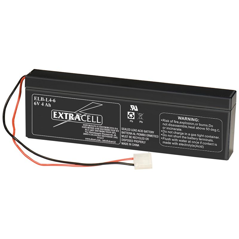 BATTERIA 6V 5AH RICARICABILE AL PIOMBO ERMETICA