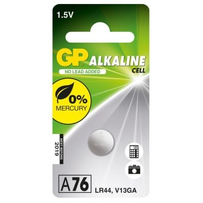 BATTERIA A BOTTONE ALKALINA LR44 BLISTER 1 PEZZO GP