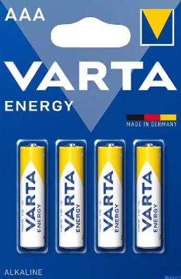 BATTERIE MINISTILO AAA ALKALINE VARTA  BLISTER 4 PEZZI 