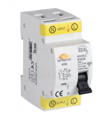 Differenziale Salvavita 6ka 2p kro6-2/b16/30