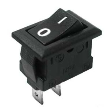 INTERRUTTORE BILANCERE 10A-250V UNIPOLARE NERO