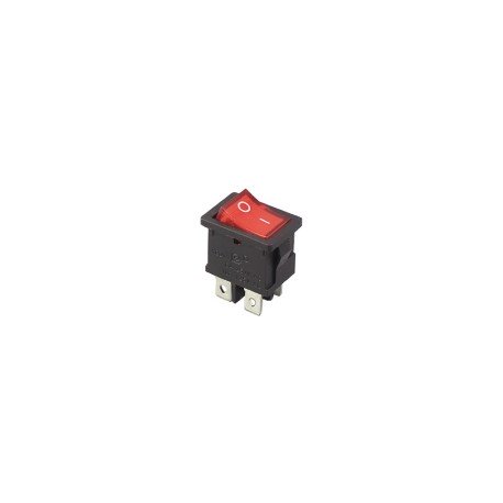 INTERRUTTORE BILANCIERE 6A-250V BIPOLARE ROSSO
