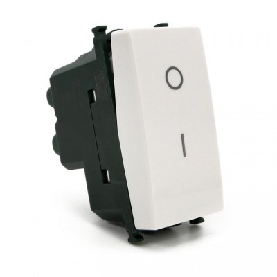 INTERRUTTORE BIPOLARE BIANCO COMPATIBILE VIMAR PLANA