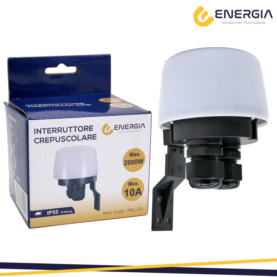 Interruttore Crepuscolare Max 2000w ip55