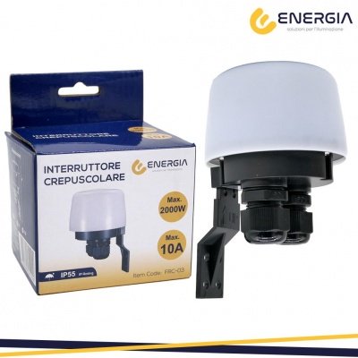 Interruttore Crepuscolare Max 2000w ip55