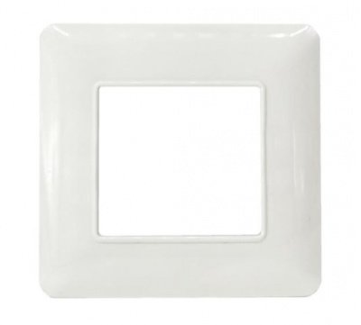 PLACCA BIANCA 2 MODULI COMPATIBILE BTICINO MATIX