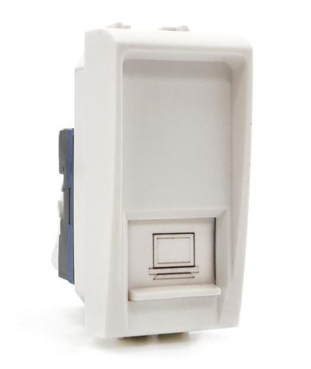PRESA DI RETE RJ45 BIANCO COMPATIBILE BTICINO LIVING INTERNATIONAL
