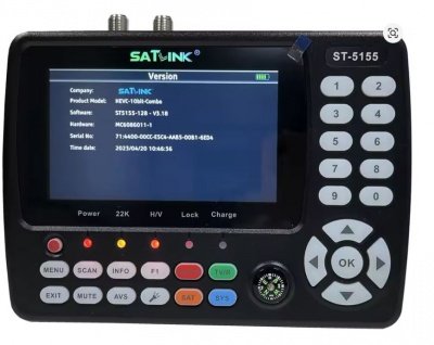 Satlink Misuratore di Segnale Satellitare SCR DCSS e Terrestre 10 bit 