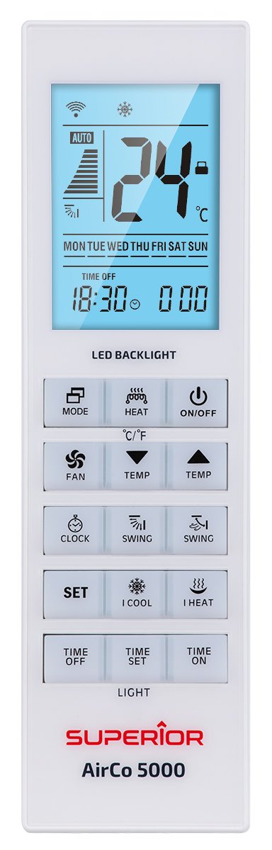 TELECOMANDO UNIVERSALE CLIMATIZZATORE 5000 IN 1 DISPLAY GRANDE SUPCU005