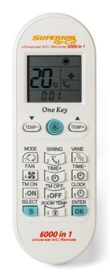 TELECOMANDO UNIVERSALE CLIMATIZZATORE 6000 IN 1 SUPERIOR  SUPSCU003
