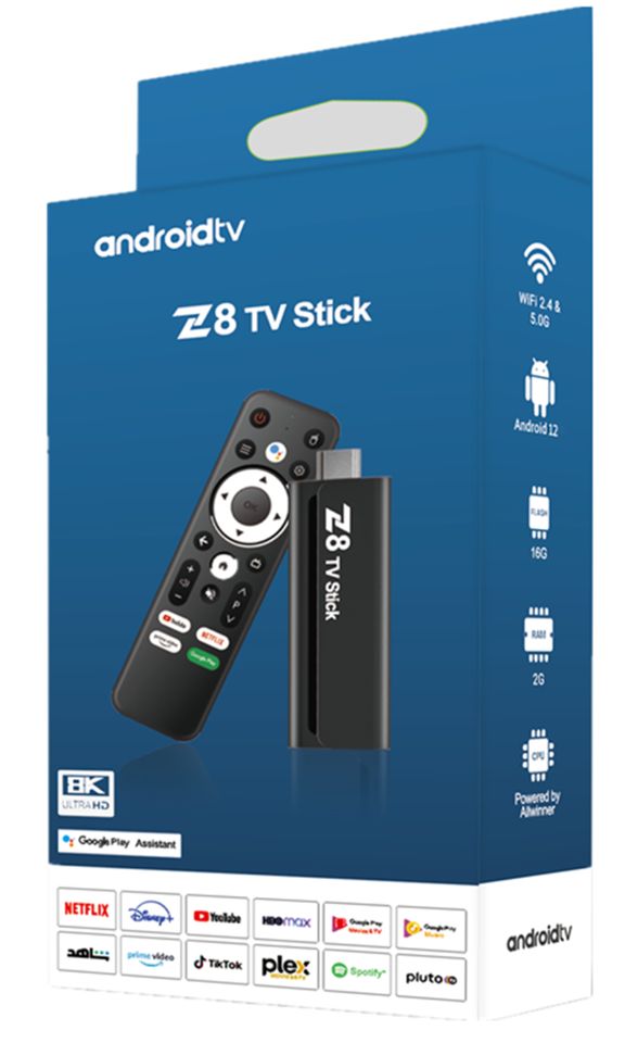Z8 ATV TV STICK 8K ANDROID 12 FIRE TV STICK 2GB 16GB H618 QUAD CORE