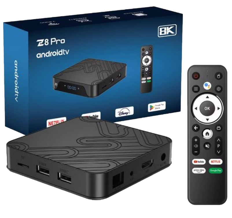 Z8 PRO ANDROID BOX TV 8K ANDROID 12  2GB 16GB H618 QUAD CORE